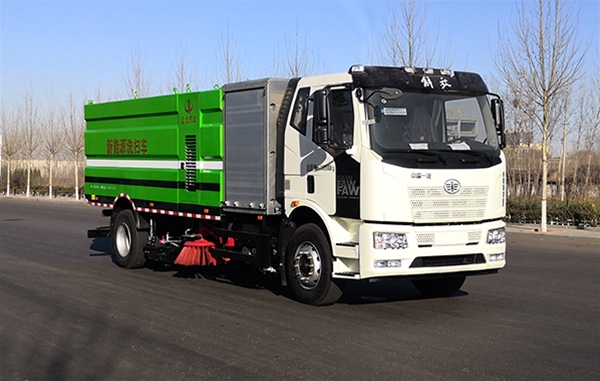 綠色環(huán)衛(wèi)新動力 遠(yuǎn)大汽車制8噸純電動洗掃車全面解析